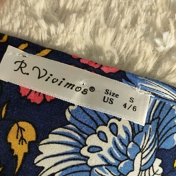 R. Vivimos Floral Boho Mini Dress - Picture 6 of 7